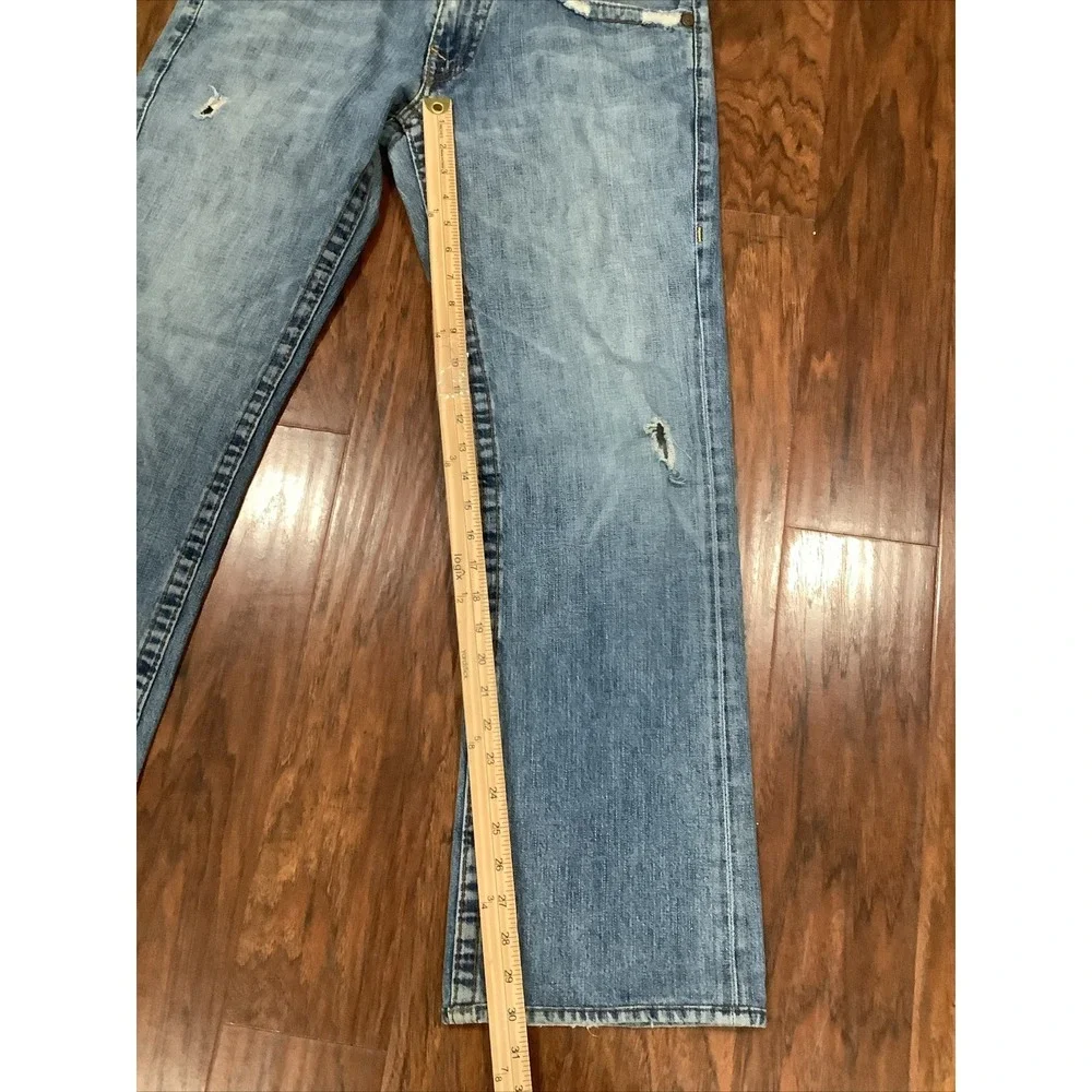 True Religion Jeans Men Size 33 Denim Blue Jeans Straight